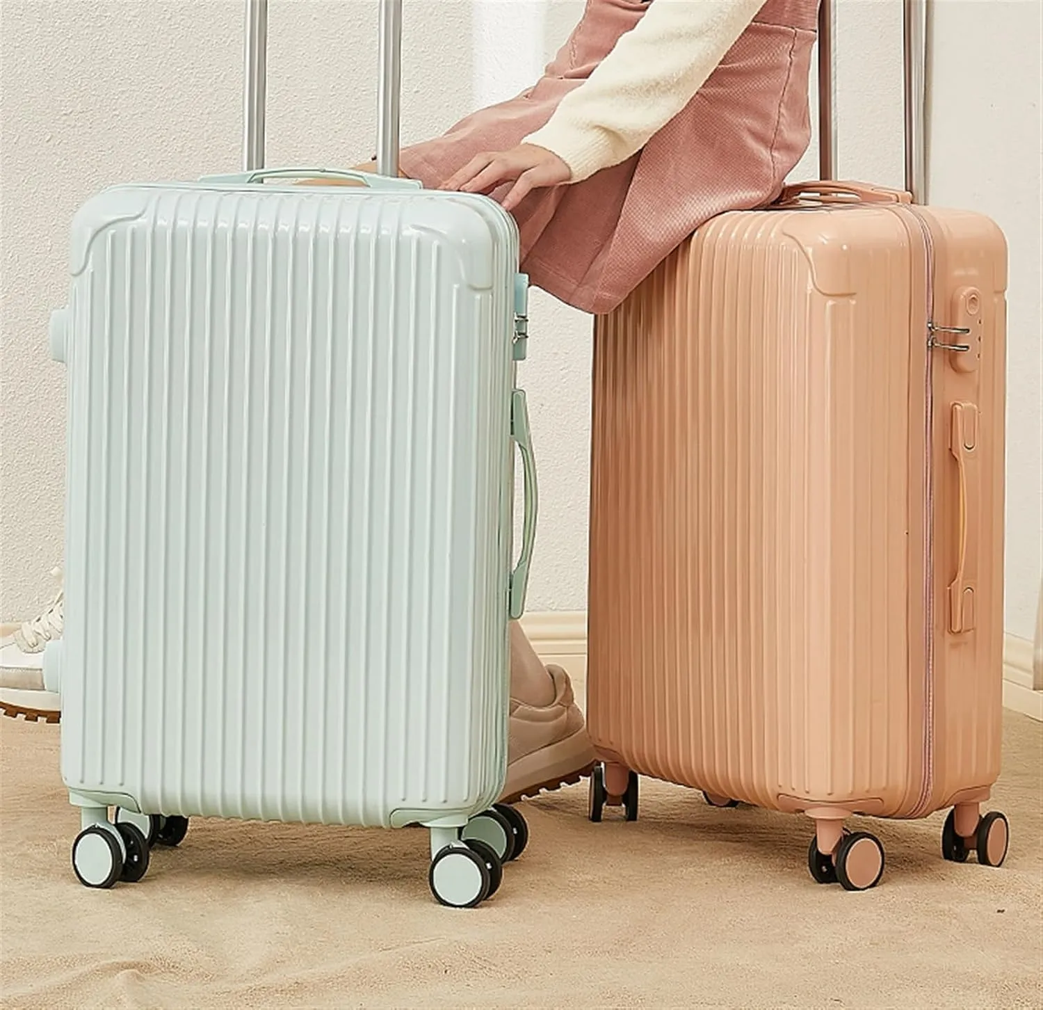 Lightweight Suitcases ABS Hard Shell Suitcases with Universal Wheel Lightweight Luggage Carry On Luggage Suitcase Trolley