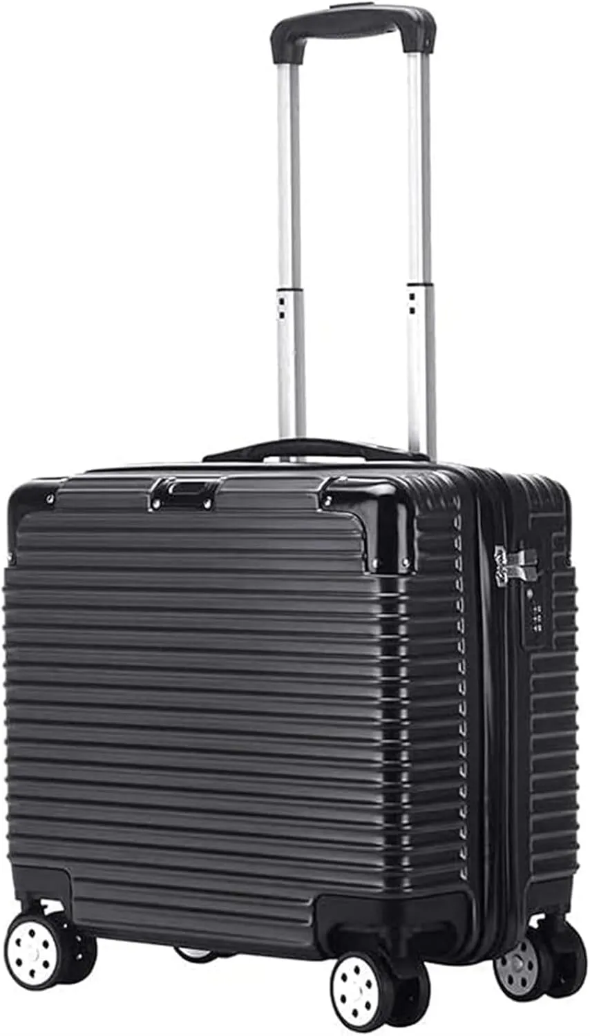 Lightweight Suitcases Underseat Luggage with Spinner Wheels Lightweight Hardshell Underseater Carry On Luggage for Airplanes Suitcase Trolley, 16in