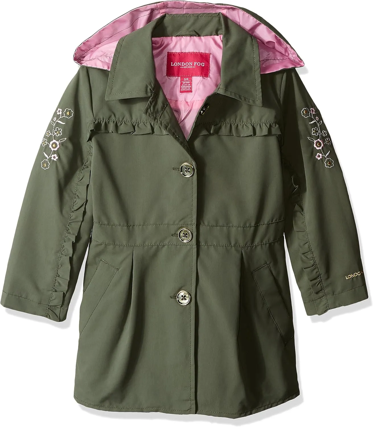 LONDON FOG Girls' Lightweight Trench Coat