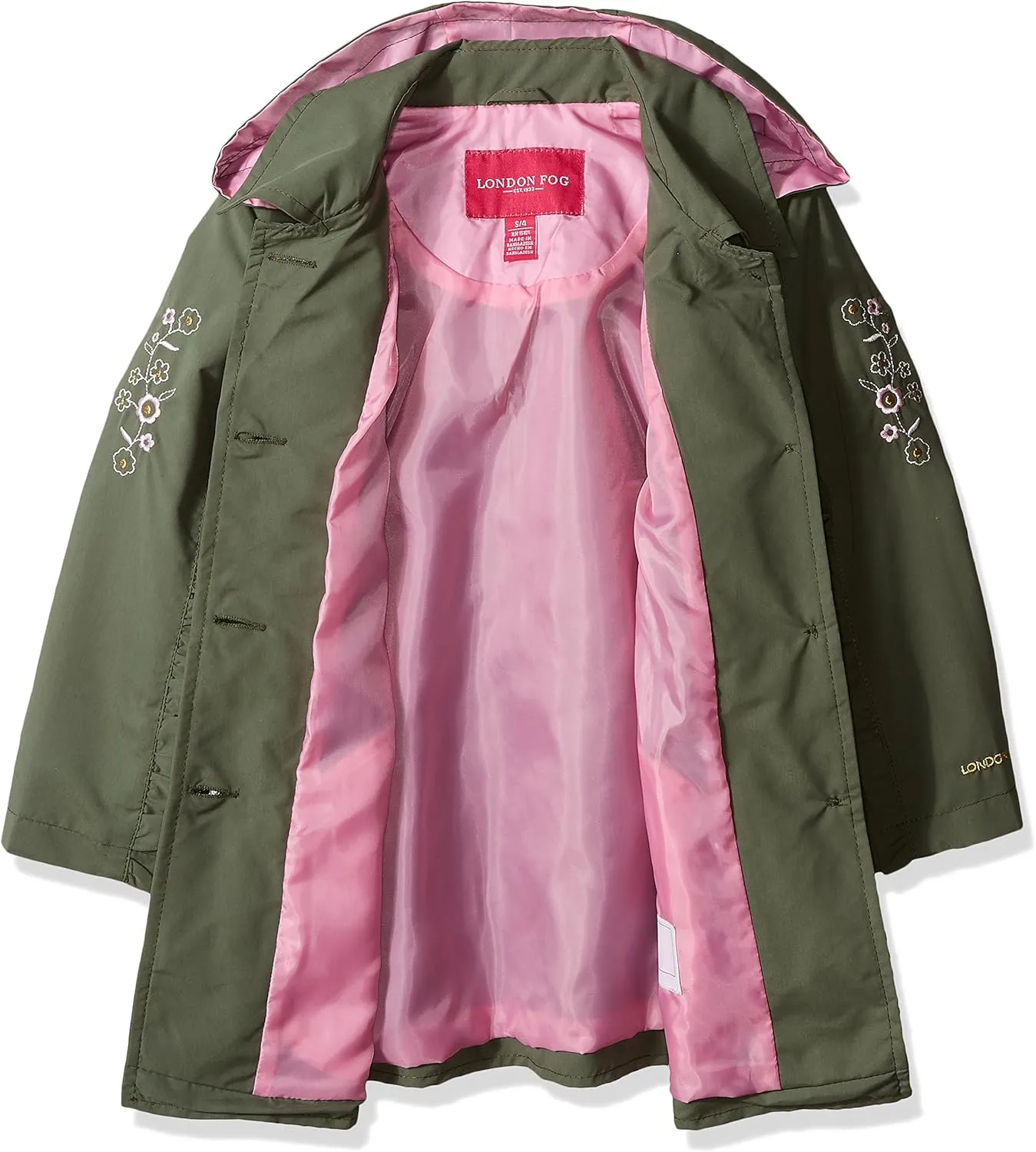 LONDON FOG Girls' Lightweight Trench Coat
