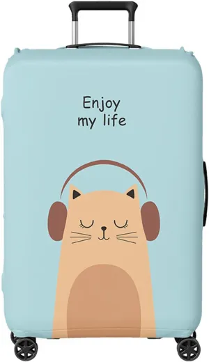 Luggage Cove Suitcase Protector Cover Suitcase Protector Trunk Washable Luggage Covers XL (Cat, XL)