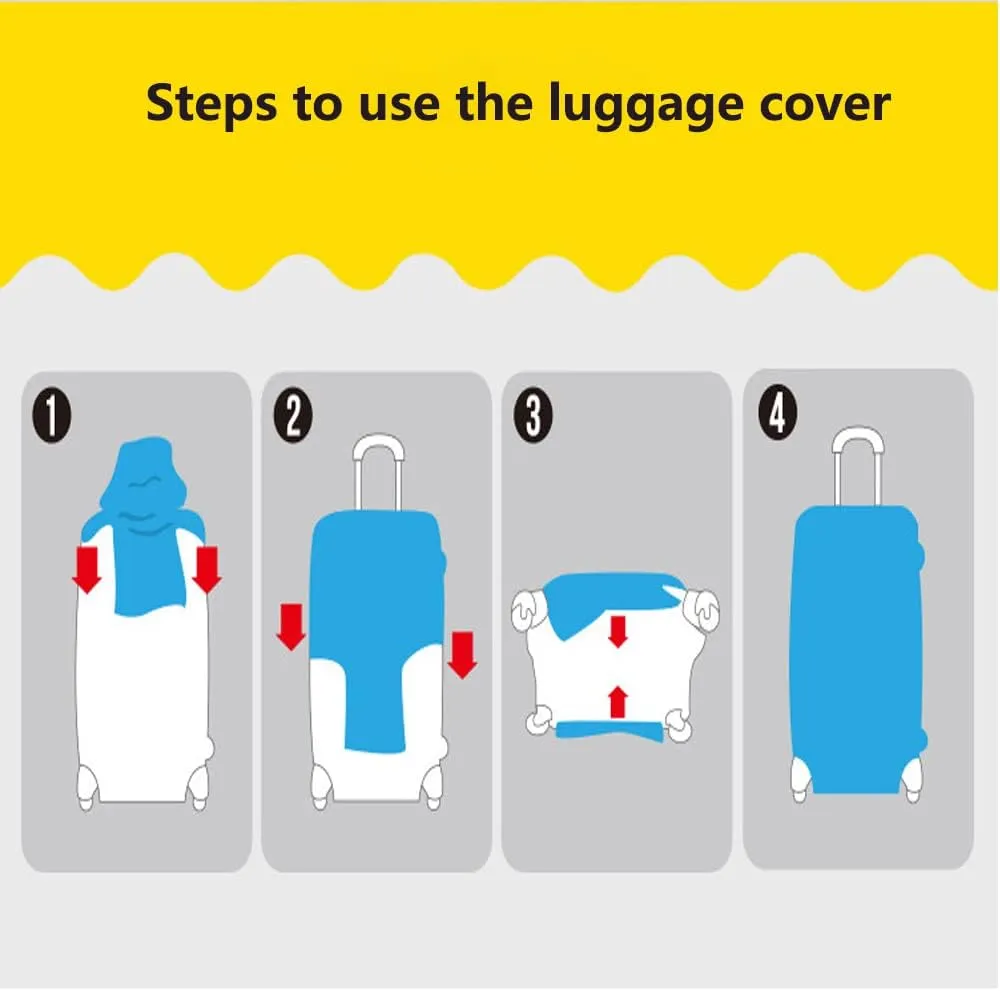 Luggage Cove Suitcase Protector Cover Suitcase Protector Trunk Washable Luggage Covers XL (Cat, XL)