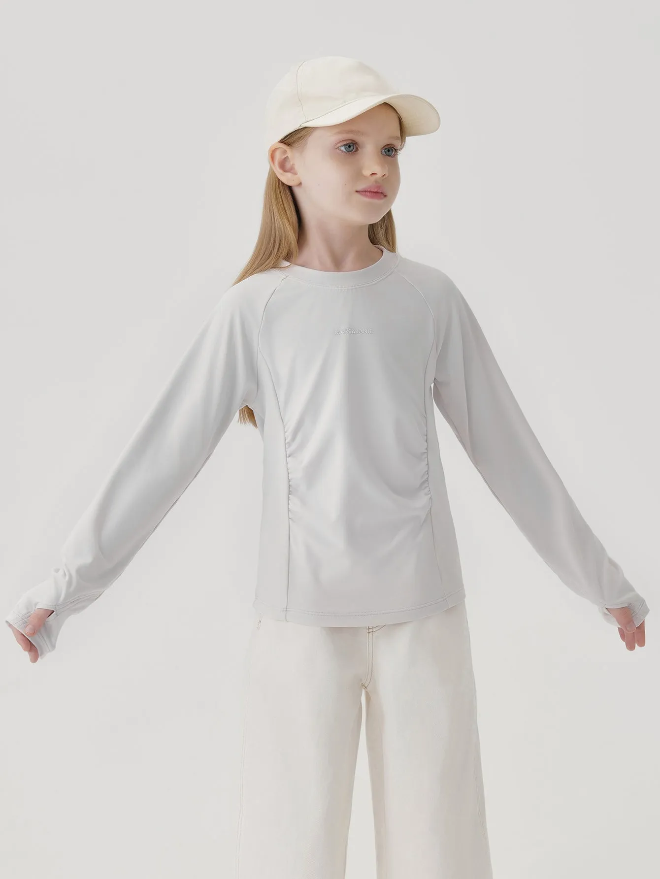 MARC & JANIE Girls Sports Print Tees Stretch T-shirts 241123