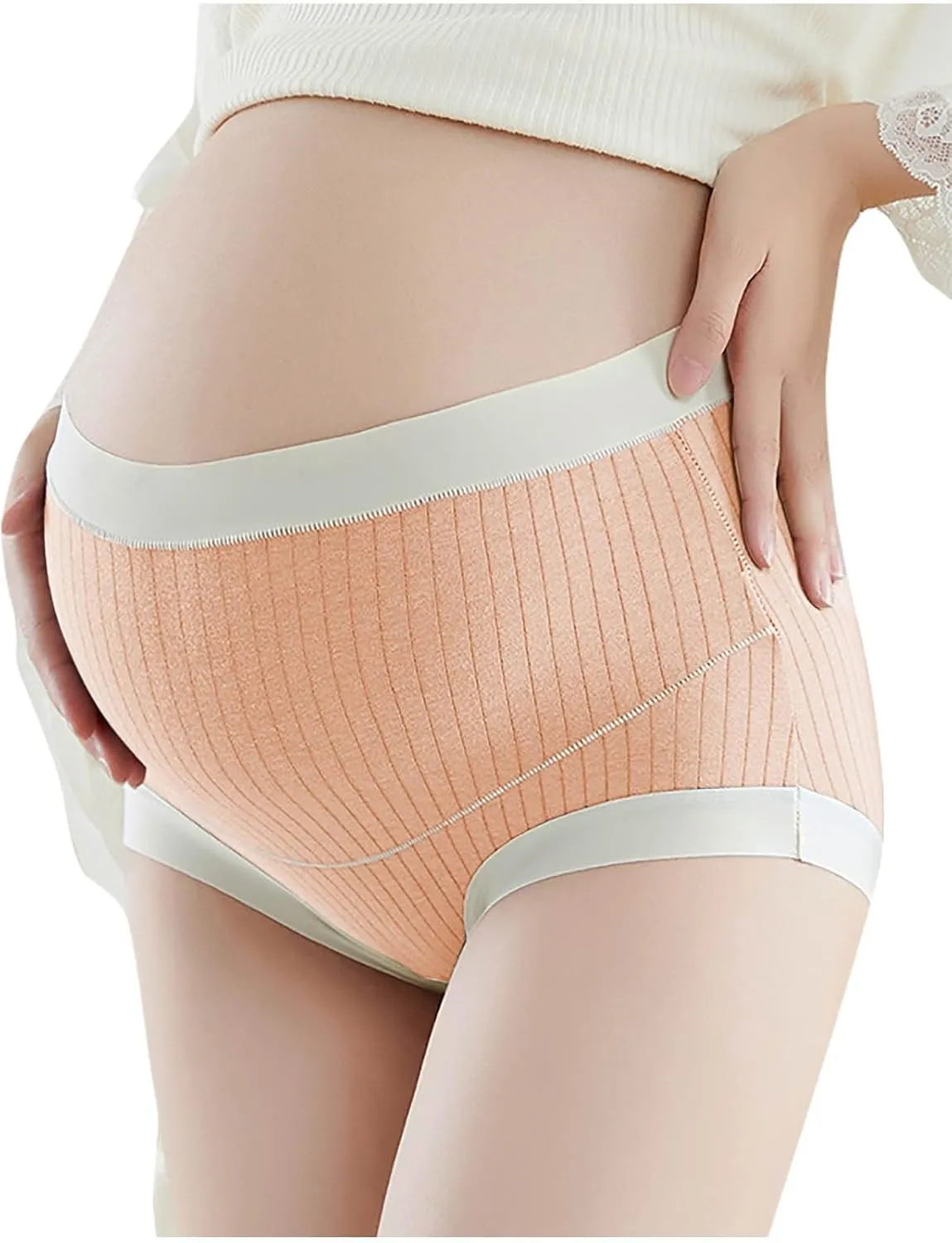 Maternity Underwear Pregnancy Postpartum Panties Cotton Low Rise Briefs Comfy Stretch Breathable Panty Underpants