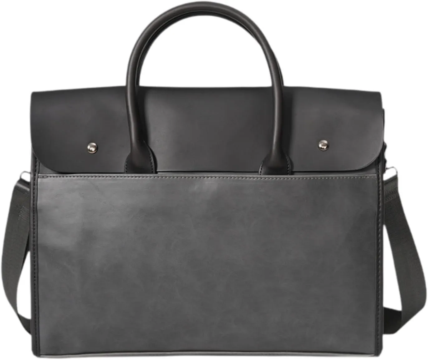 Men's Faux Leather Briefcase, Stylish Design, Ideal for Work And Travel