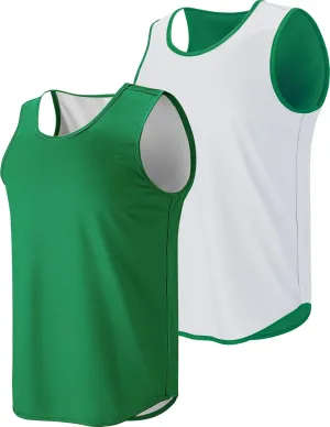 Men's Lightweight Reversible Rec Tanks, Mesh Basketball Jerseys Athletic Quick Dry Shirts Team Scrimmage Uniforms