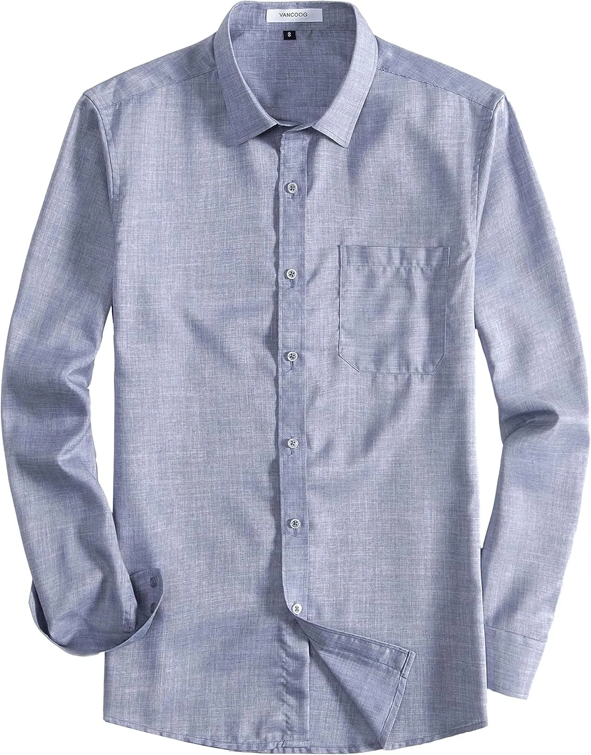 Mens Long Sleeve Casual Fancy and Stylish Linen Blended Shirts