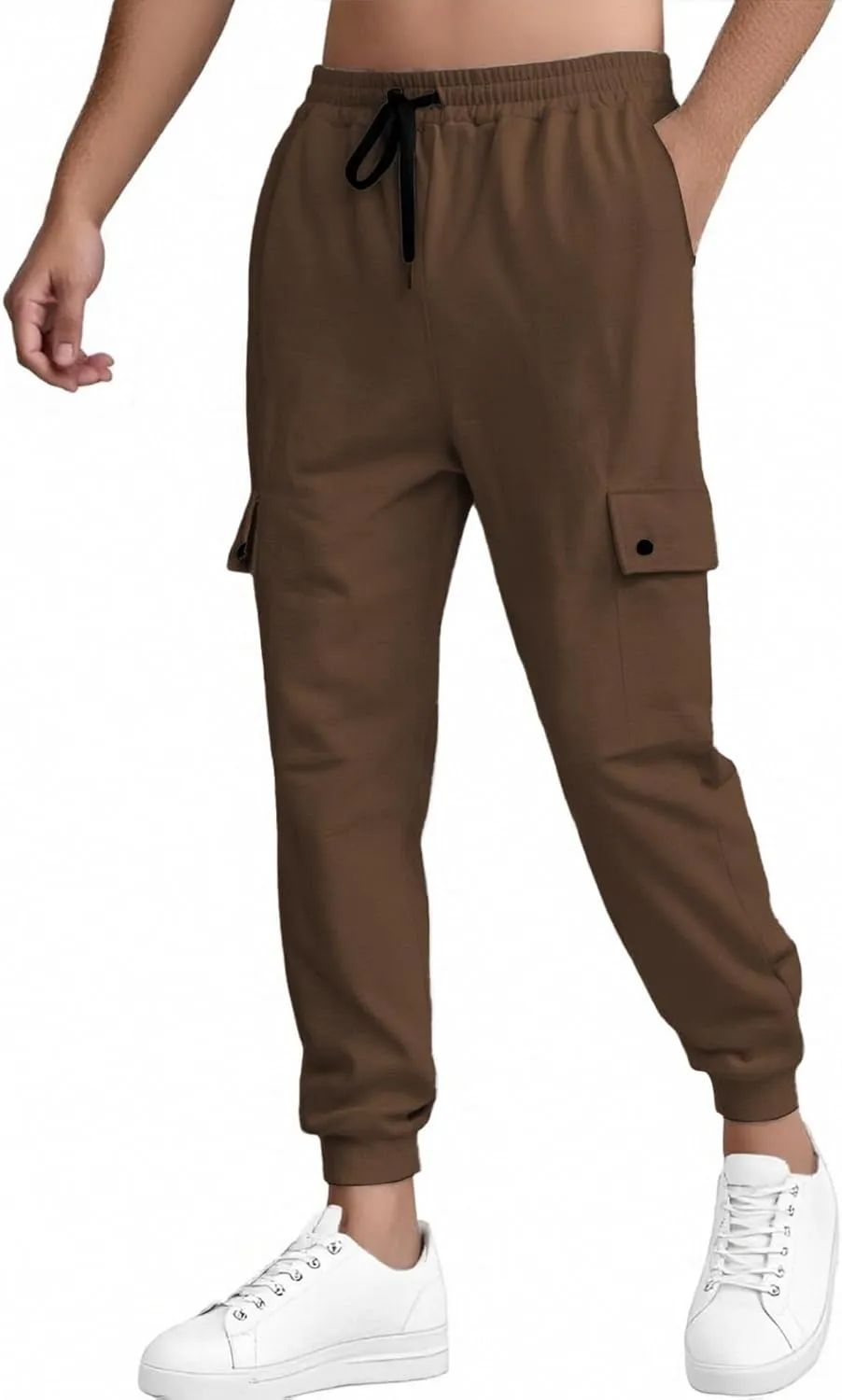 Mens Sweatpants with Pockets Jogger Jeans Linen Thermal Stretch Hiking Joggers Resort Wear Yoga Big and Tall Cargo