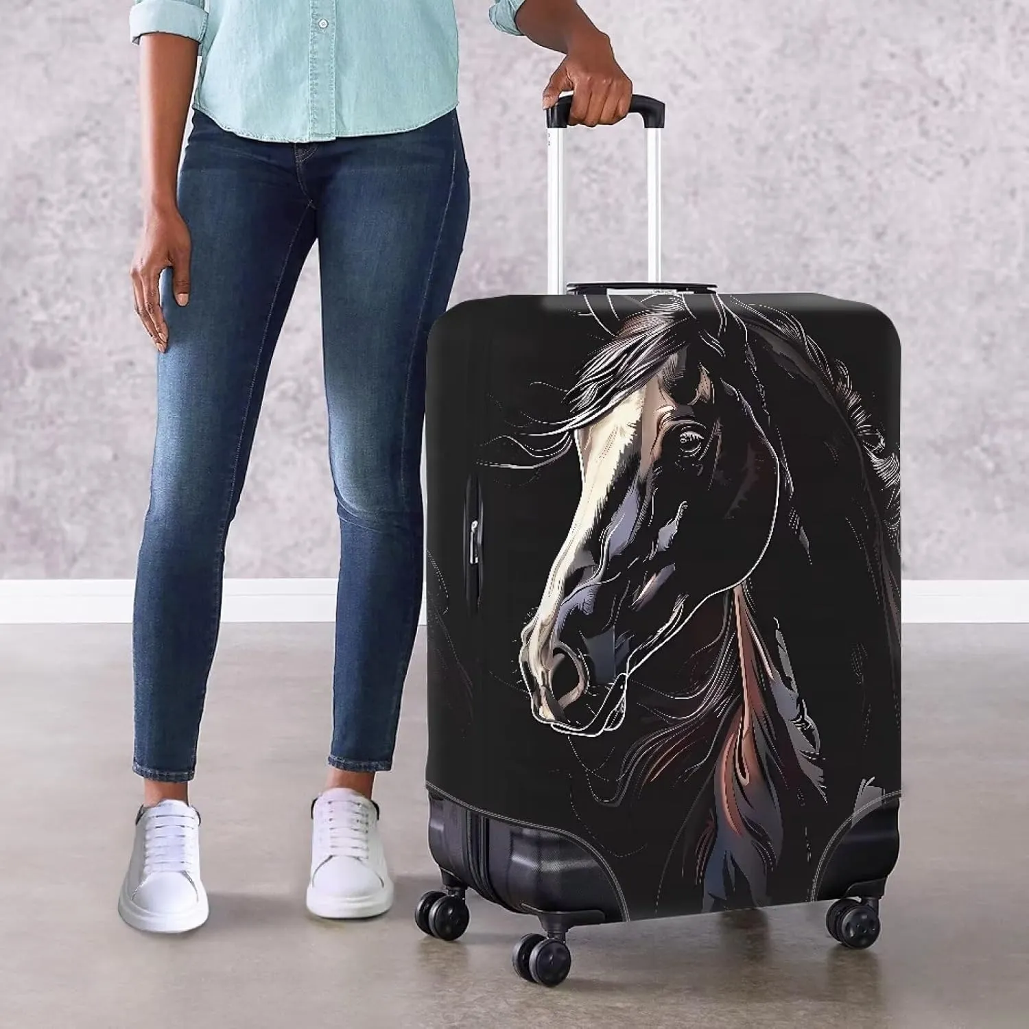 Mumeson Basketball Luggage Cover, Lightweight Scratch-Resistant Fit 18-32 Inch Suitcase Lightweight Luggage Cushion Cases Protectors Covers