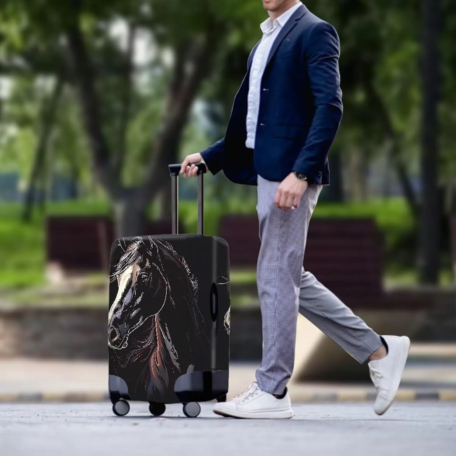 Mumeson Basketball Luggage Cover, Lightweight Scratch-Resistant Fit 18-32 Inch Suitcase Lightweight Luggage Cushion Cases Protectors Covers