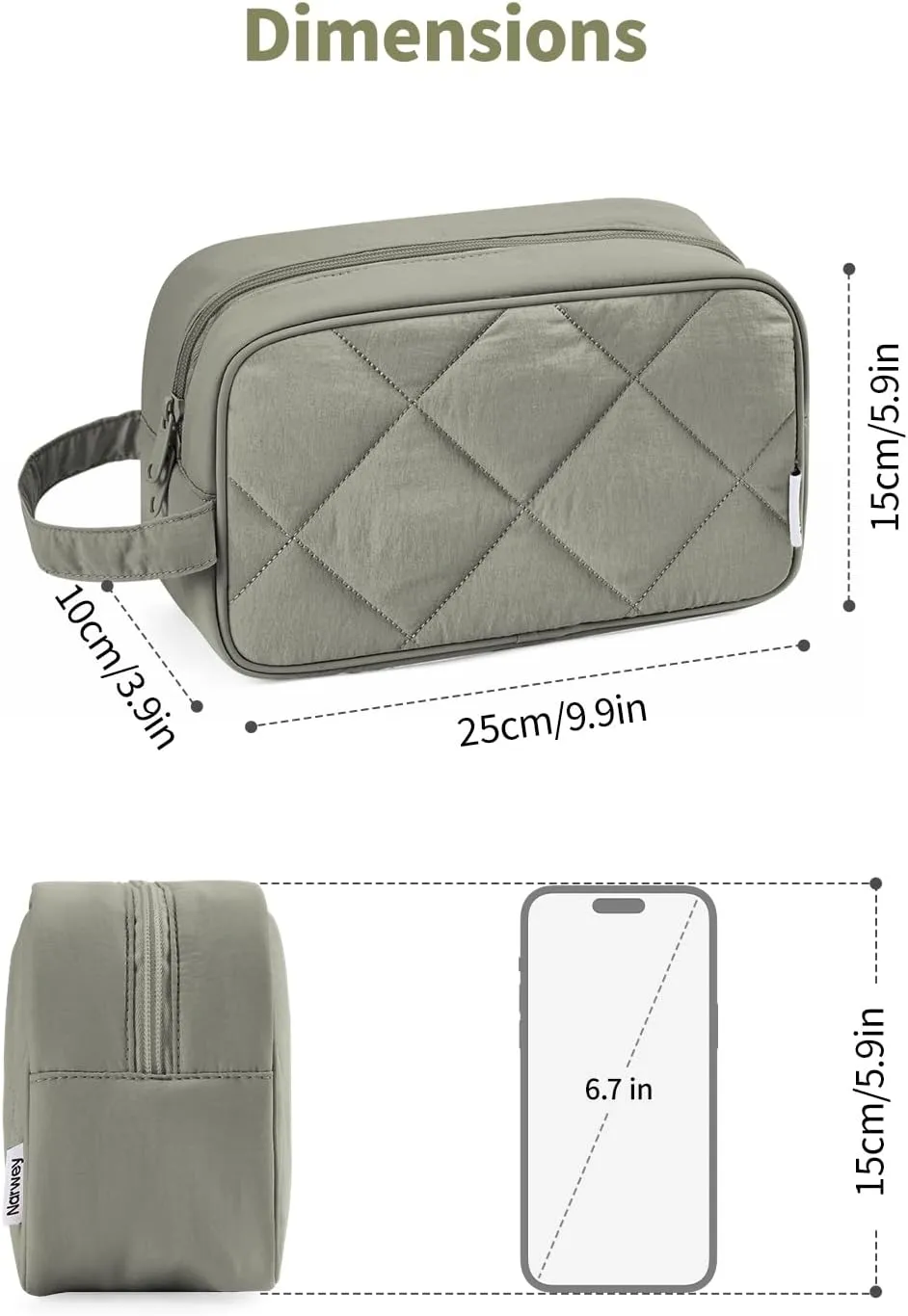 Narwey Travel Toiletry Bag for Women Traveling Dopp Kit Men Travel Bag for Toiletries Cosmetic Bag Makeup Bag Medicine Bag for Traveling