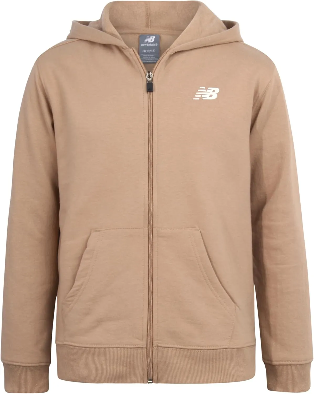 New Balance Girls' Active Sweatshirt - Zip-Up Fleece Hoodie Sweatshirt - Performance Activewear Sweatshirt for Girls (7-16)