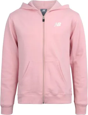 New Balance Girls' Active Sweatshirt - Zip-Up Fleece Hoodie Sweatshirt - Performance Activewear Sweatshirt for Girls (7-16)