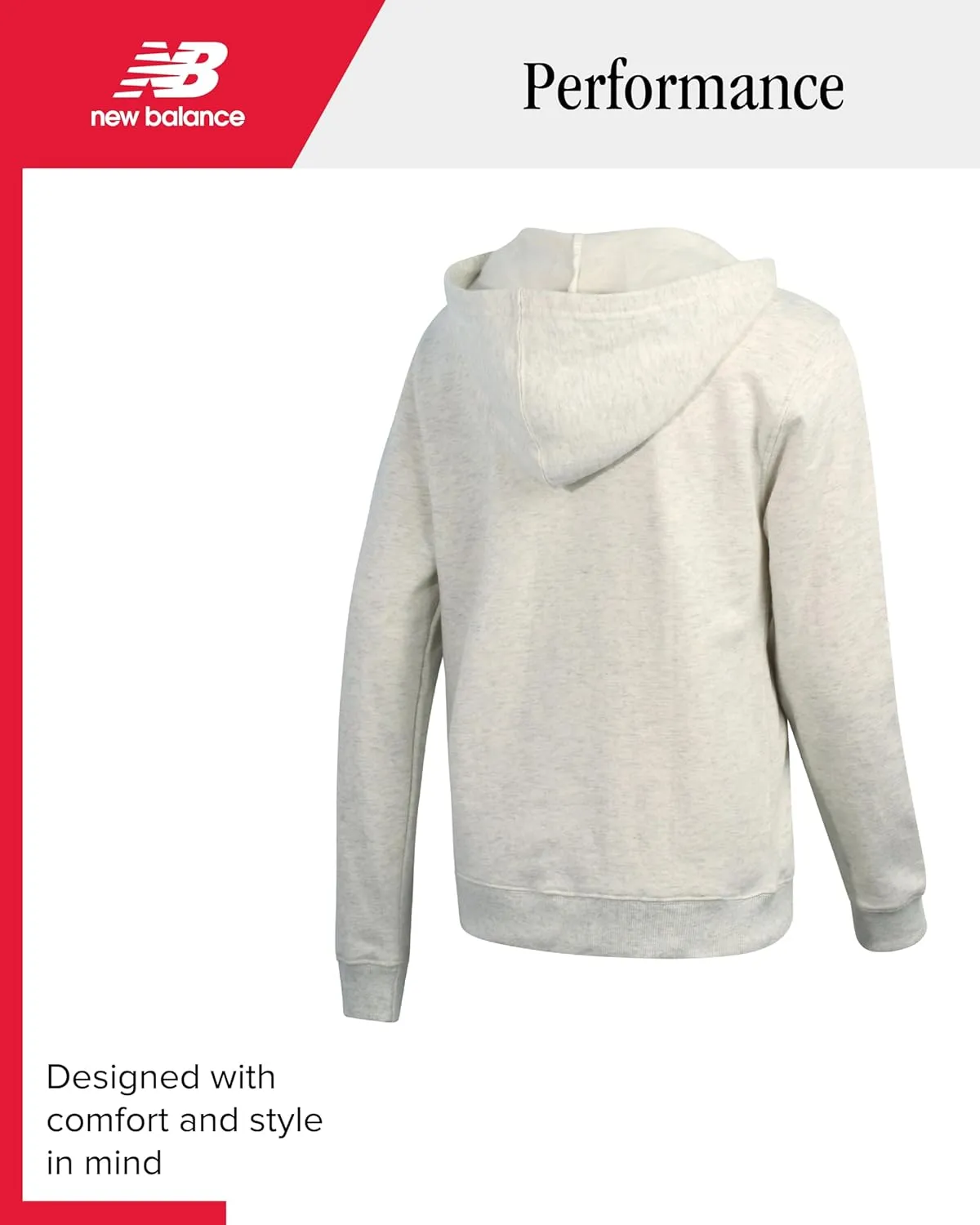 New Balance Girls' Active Sweatshirt - Zip-Up Fleece Hoodie Sweatshirt - Performance Activewear Sweatshirt for Girls (7-16)