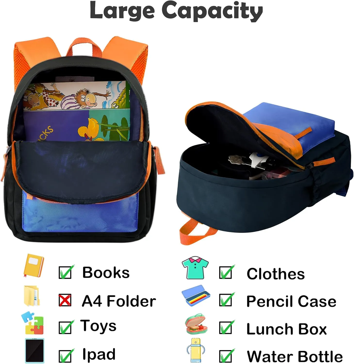 NICE CHOICE Toddler Backpack for Preschool Boys Girls, Outdoor Lightweight Kindergarten Elementary Small School Backpack Bag for Little Kids,Travel & Everyday Use, 12" H, For 2-4 Years