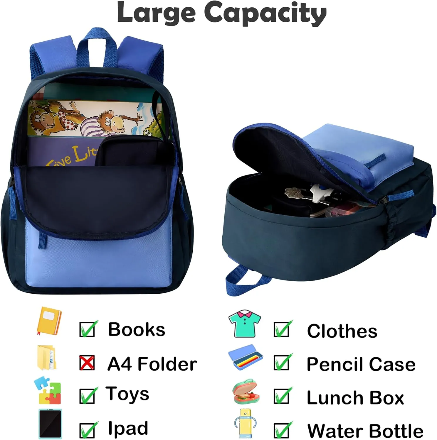 NICE CHOICE Toddler Mini Backpack for Boys Girls, Outdoor Lightweight Kindergarten Preschool Elementary School Backpack Bag for Little Kids,Travel & Everyday Use, 12" H, For 2-4 Years