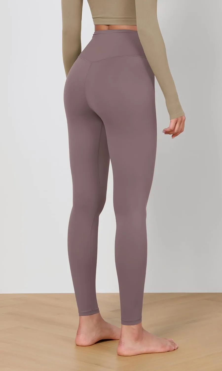 ODODOS 2 Pack Buttery Soft Cross Waist Leggings for Women, ODCLOUD 25" / 28" Crossover Lounge Yoga Pants
