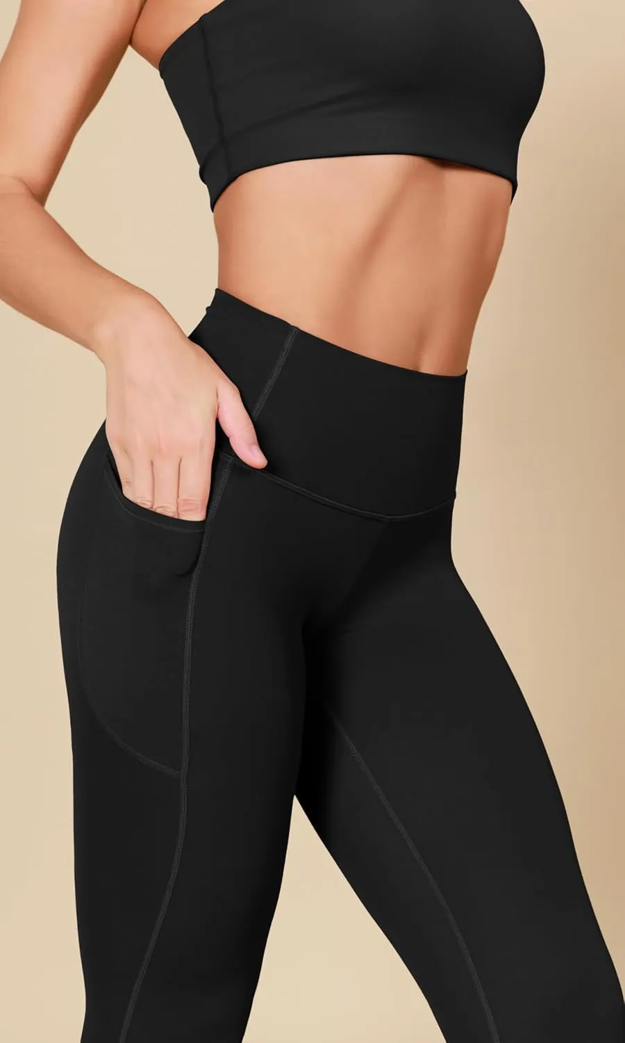 ODODOS 2-Pack Buttery Soft Lounge Yoga Leggings with Pockets for Women 23" / 25" / 28" High Waist Yoga Pants