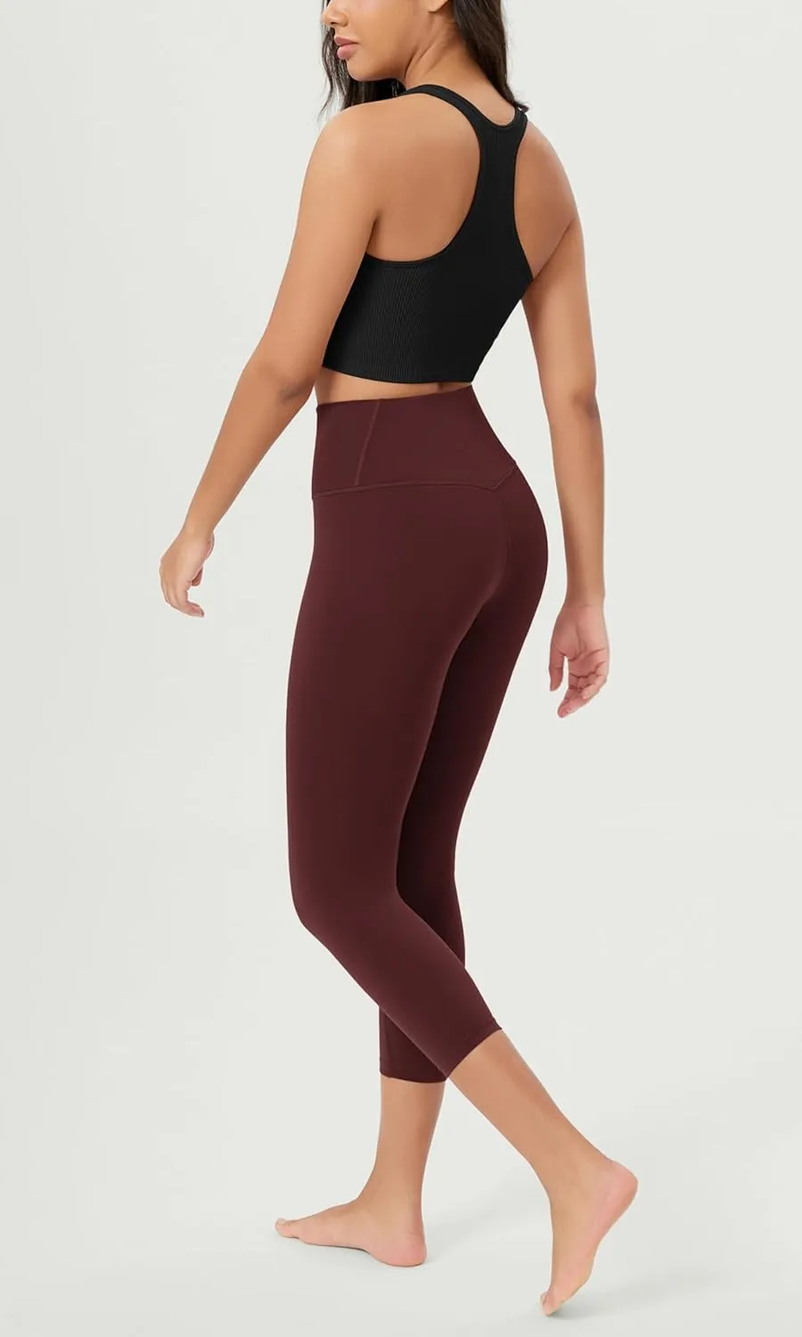 ODODOS ODCLOUD Crossover 7/8 Leggings with Back Pocket for Women, 23" / 25" / 28" V High Wasit Lounge Yoga Pants