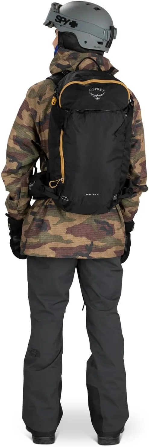 Osprey Soelden 32L Men's Ski and Snowboard Backpack, Artisan Yellow