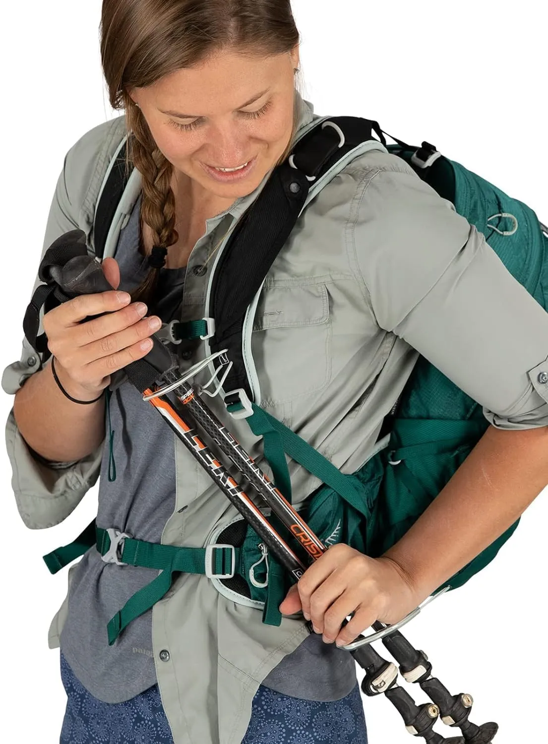 Osprey Tempest 20L Women's Hiking Backpack with Hipbelt, Jasper Green, WXS/S