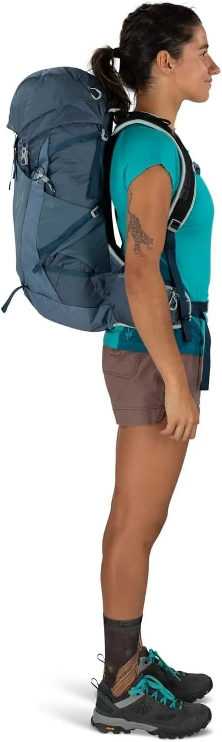 Osprey Tempest 30L Women's Hiking Backpack with Hipbelt, Stealth Black, WM/L