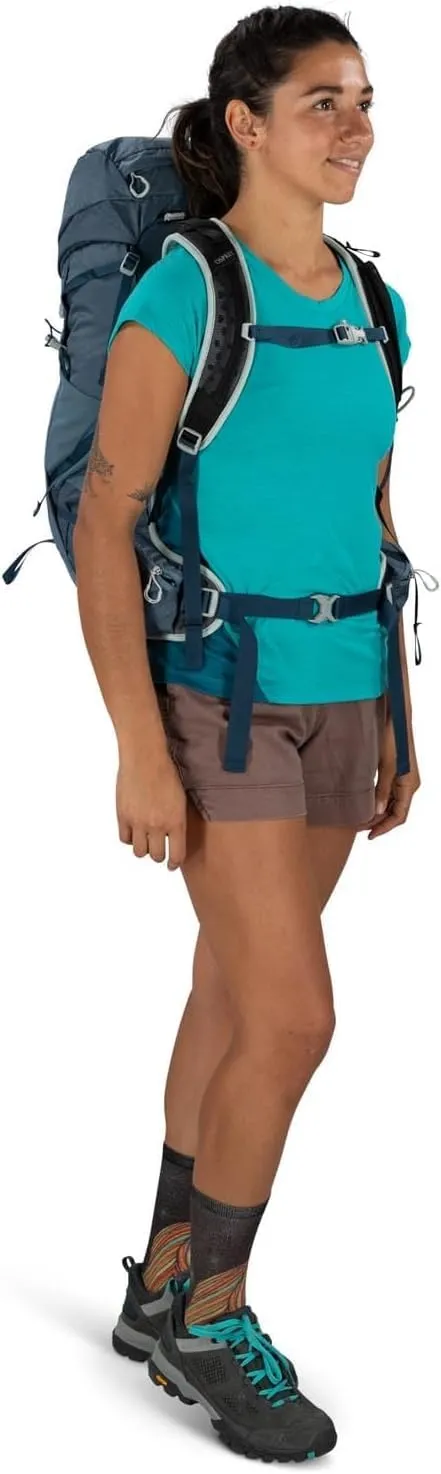 Osprey Tempest 30L Women's Hiking Backpack with Hipbelt, Stealth Black, WM/L