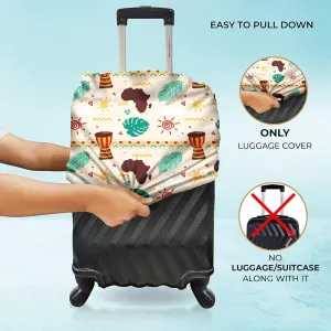 Polyester Fabric Coastal Melody Design Print Without Suitcase - Coastal Melody (Medium)