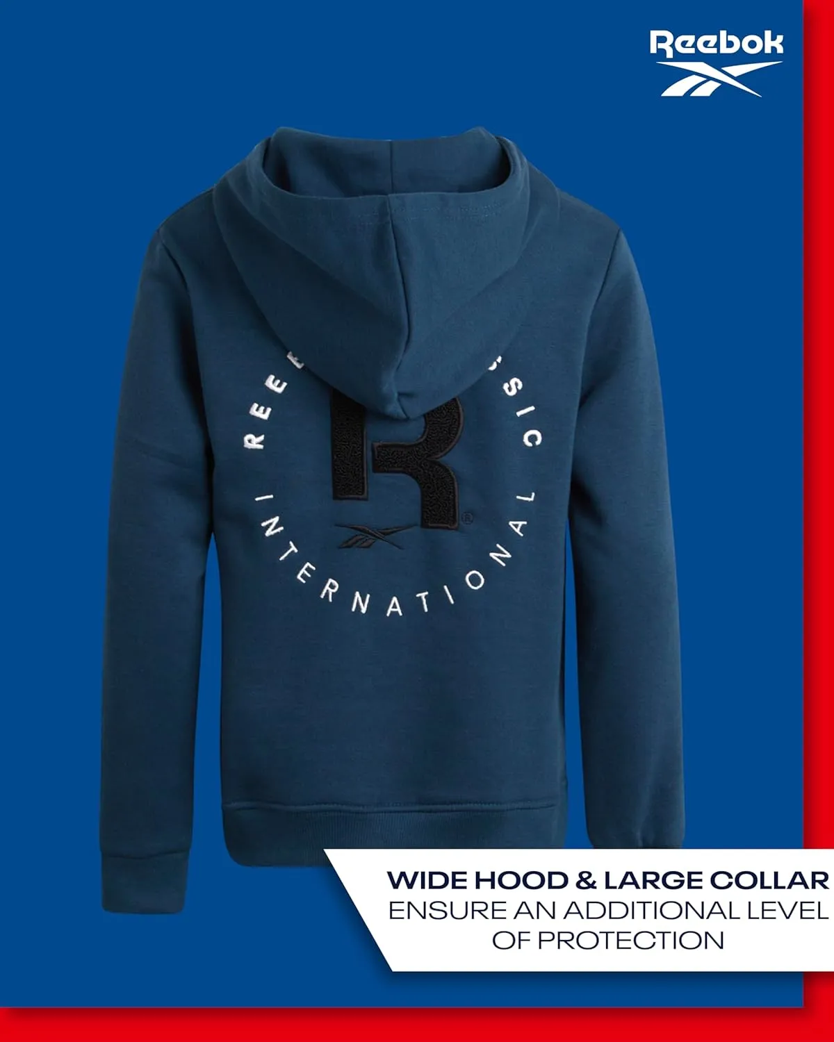 Reebok Boys Sweatshirt  Active Fleece Pullover Hoodie (Size: 4-20)