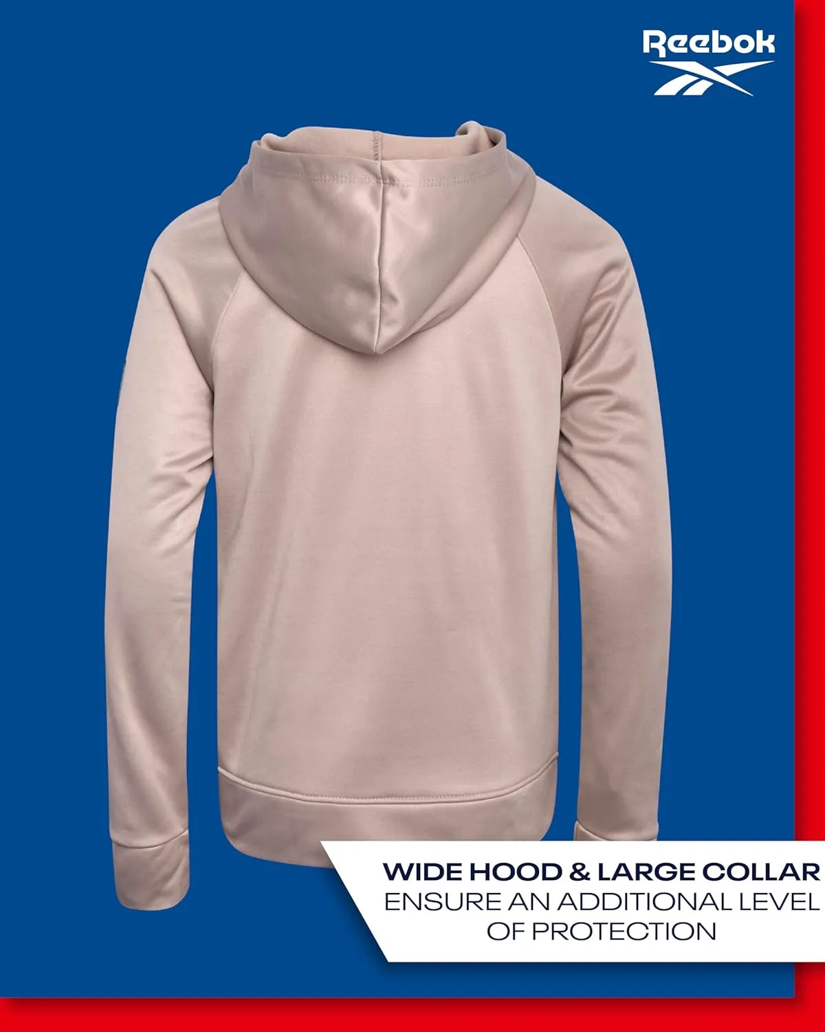 Reebok Boys Sweatshirt  Active Fleece Pullover Hoodie (Size: 4-20)