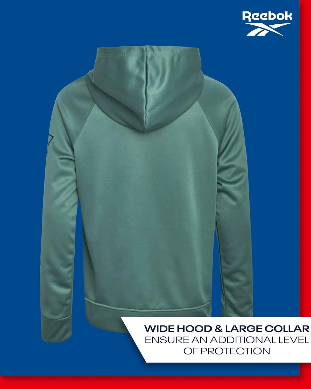 Reebok Boys Sweatshirt  Active Fleece Pullover Hoodie (Size: 4-20)