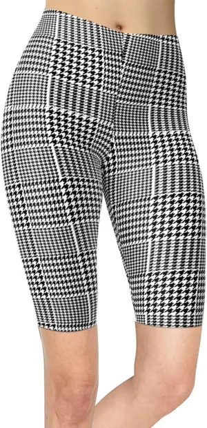 sissycos Women's Artistic Splash Printed Biker Shorts Buttery Soft Workout Leggings