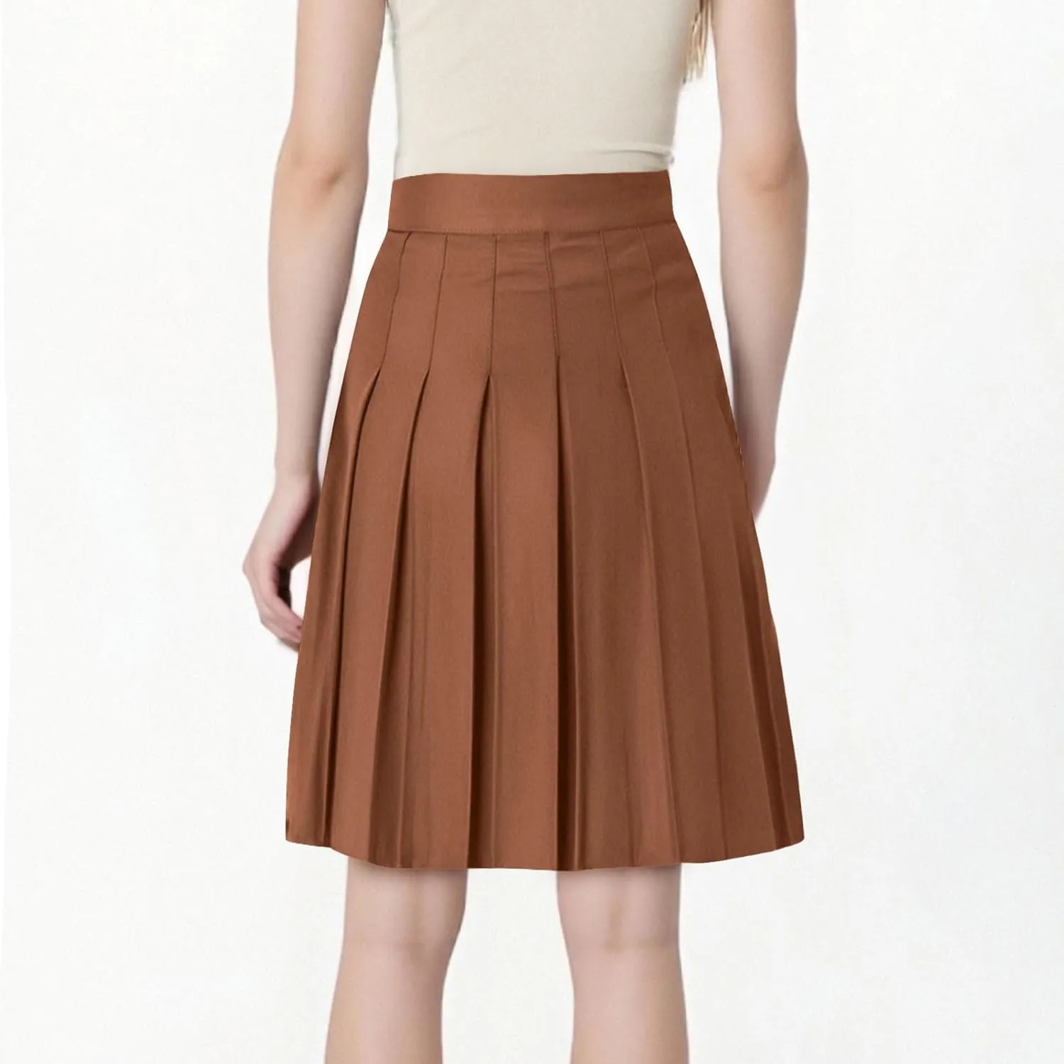 Skirt for Ladies Linen Mini Petite Loose Fit Ruched High Cut A Line Plain Skirts Women 2025