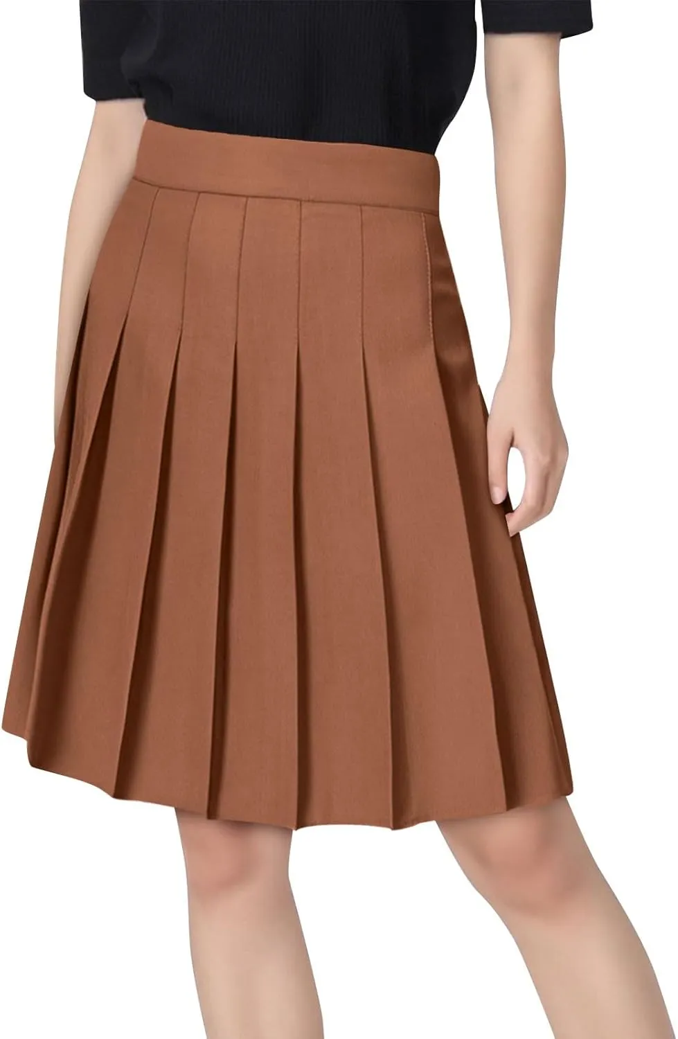 Skirt for Ladies Linen Mini Petite Loose Fit Ruched High Cut A Line Plain Skirts Women 2025