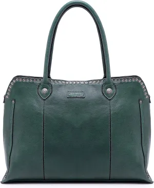 Soul Stud Satchel Bag | Made with Genuine Leather | Perfect Everyday Handbag for Women, Casual and Office Wear