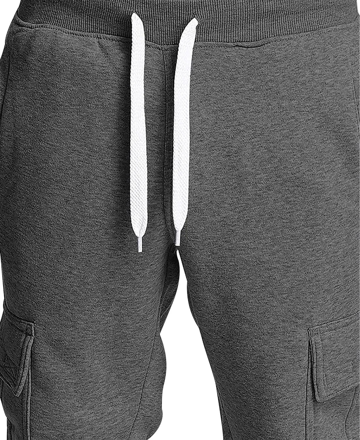 Southpole Men's Active Fleece & Tech Woven Cargo Jogger Pants