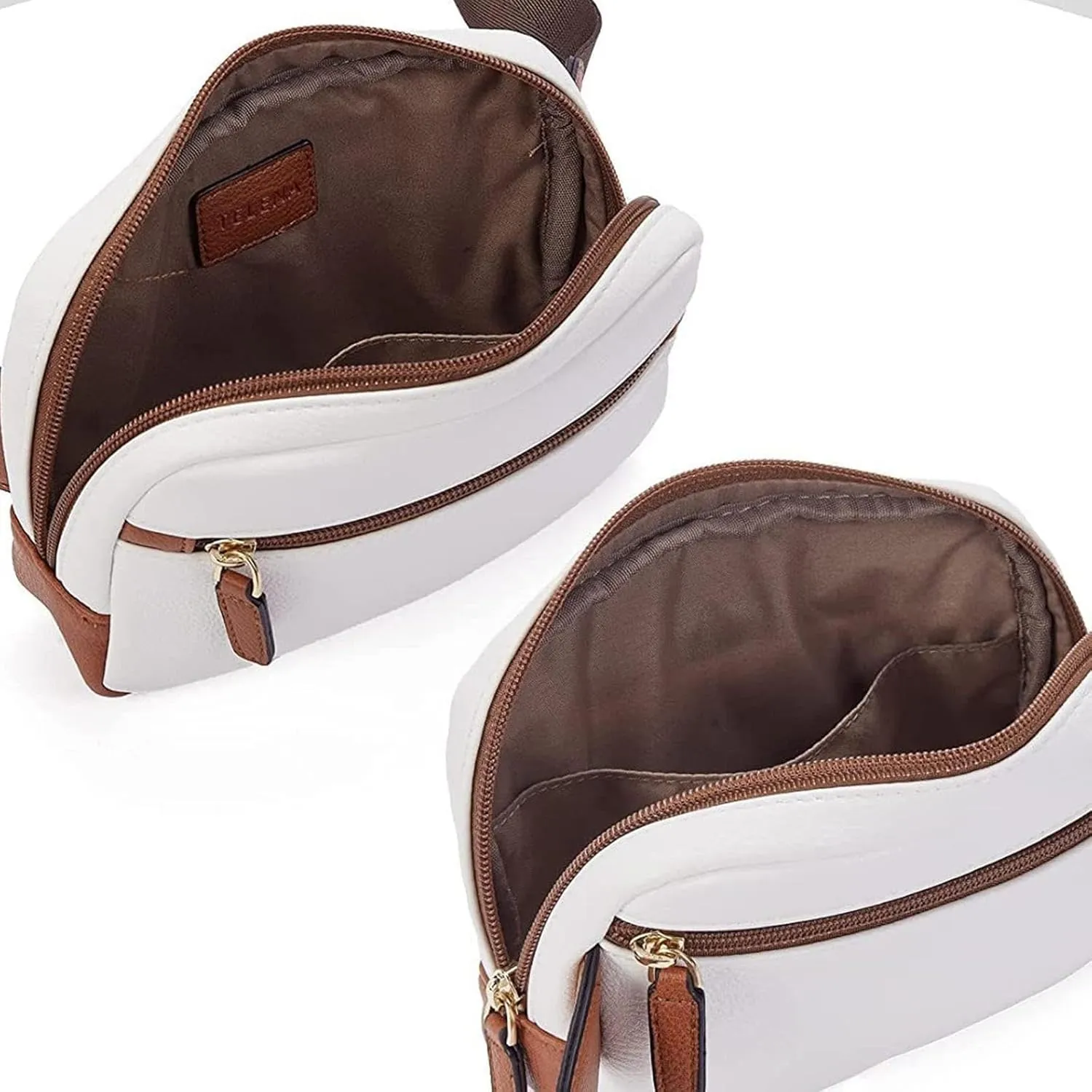 Stylish Belt Bag with Multiple Compartments And Adjustable Strap, White