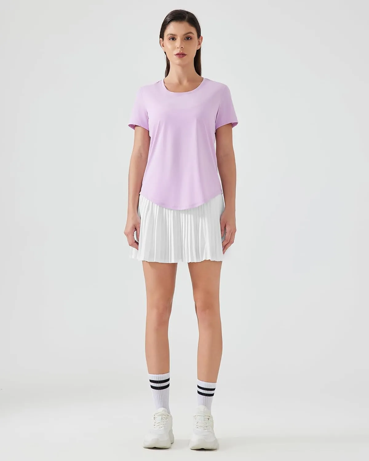 Tennis Skirts for Women High Waisted Pleated Athletic Skirt with Shorts Tummy Control A Line Golf Skort with Pockets