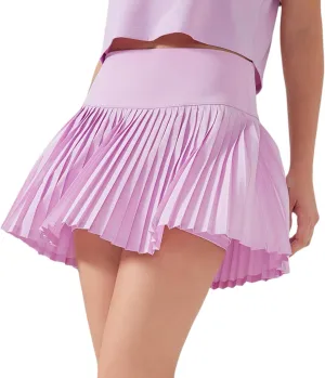 Tennis Skirts for Women High Waisted Pleated Athletic Skirt with Shorts Tummy Control A Line Golf Skort with Pockets