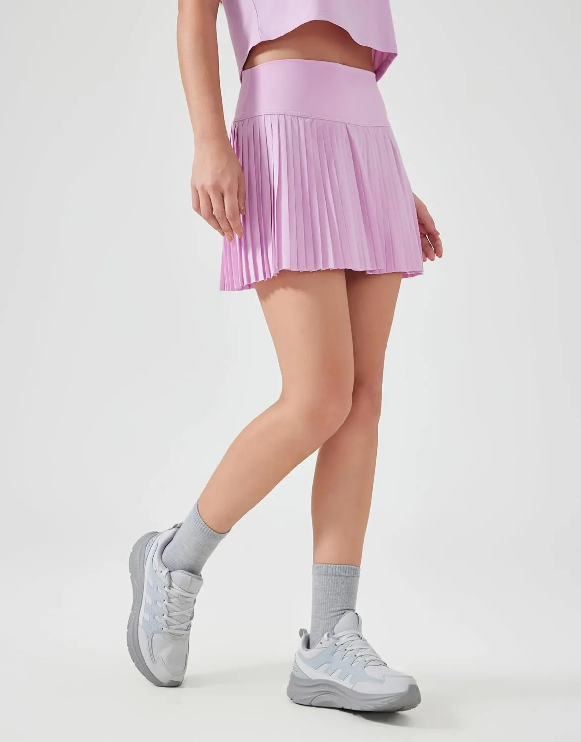 Tennis Skirts for Women High Waisted Pleated Athletic Skirt with Shorts Tummy Control A Line Golf Skort with Pockets