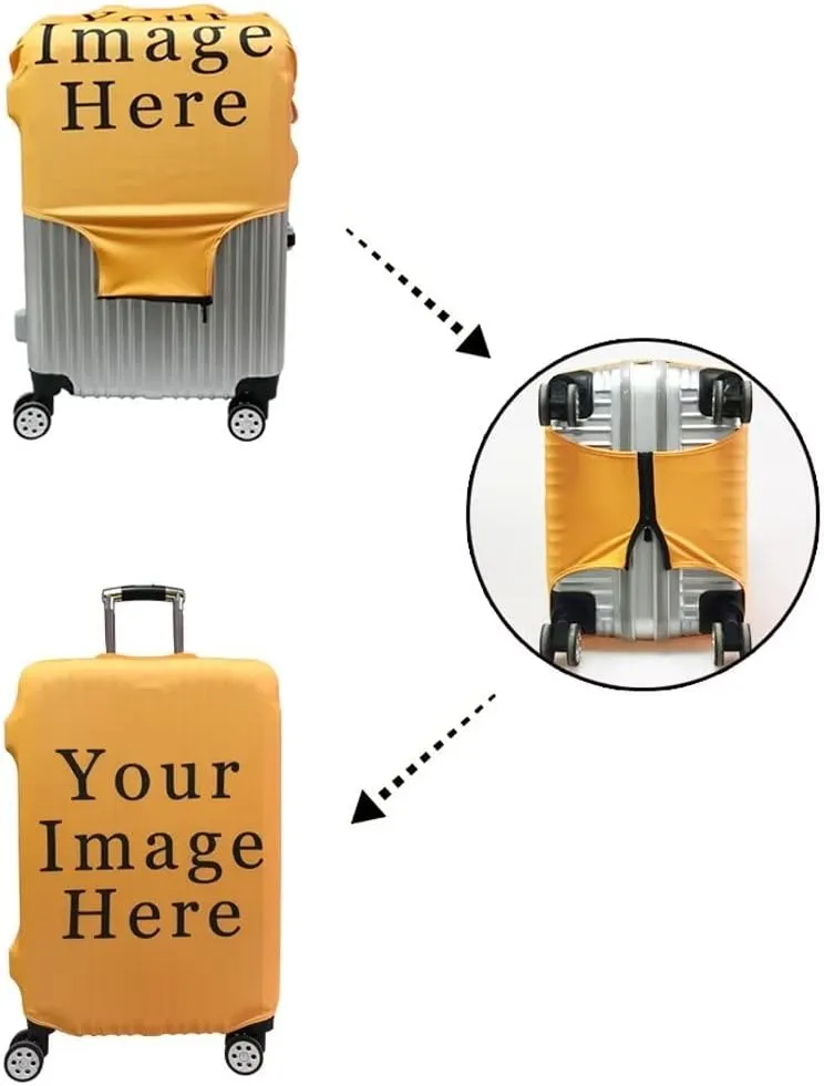 TODIYADDU Artistic Flowers Clear Suitcase Cover for Luggage with Concealed Zipper Machine Washable Uprights Trolley Case Protector Covers Soft Luggage Covers for Suitcase, S