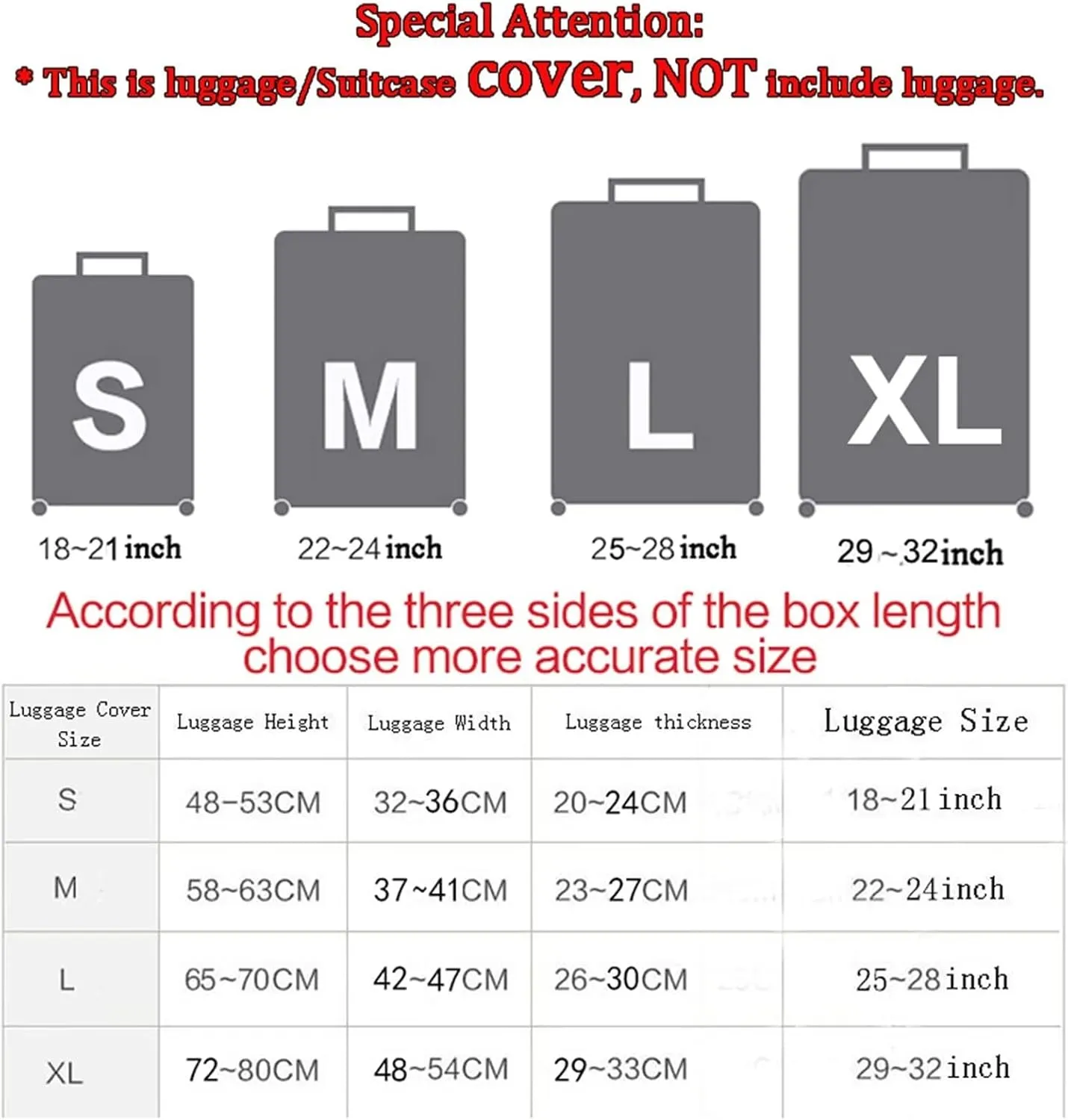 TODIYADDU Artistic Flowers Clear Suitcase Cover for Luggage with Concealed Zipper Machine Washable Uprights Trolley Case Protector Covers Soft Luggage Covers for Suitcase, S