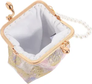 Traditional Fabric Purse Chinese Style Bag Stylish Detailing Daily Essentials Wallet