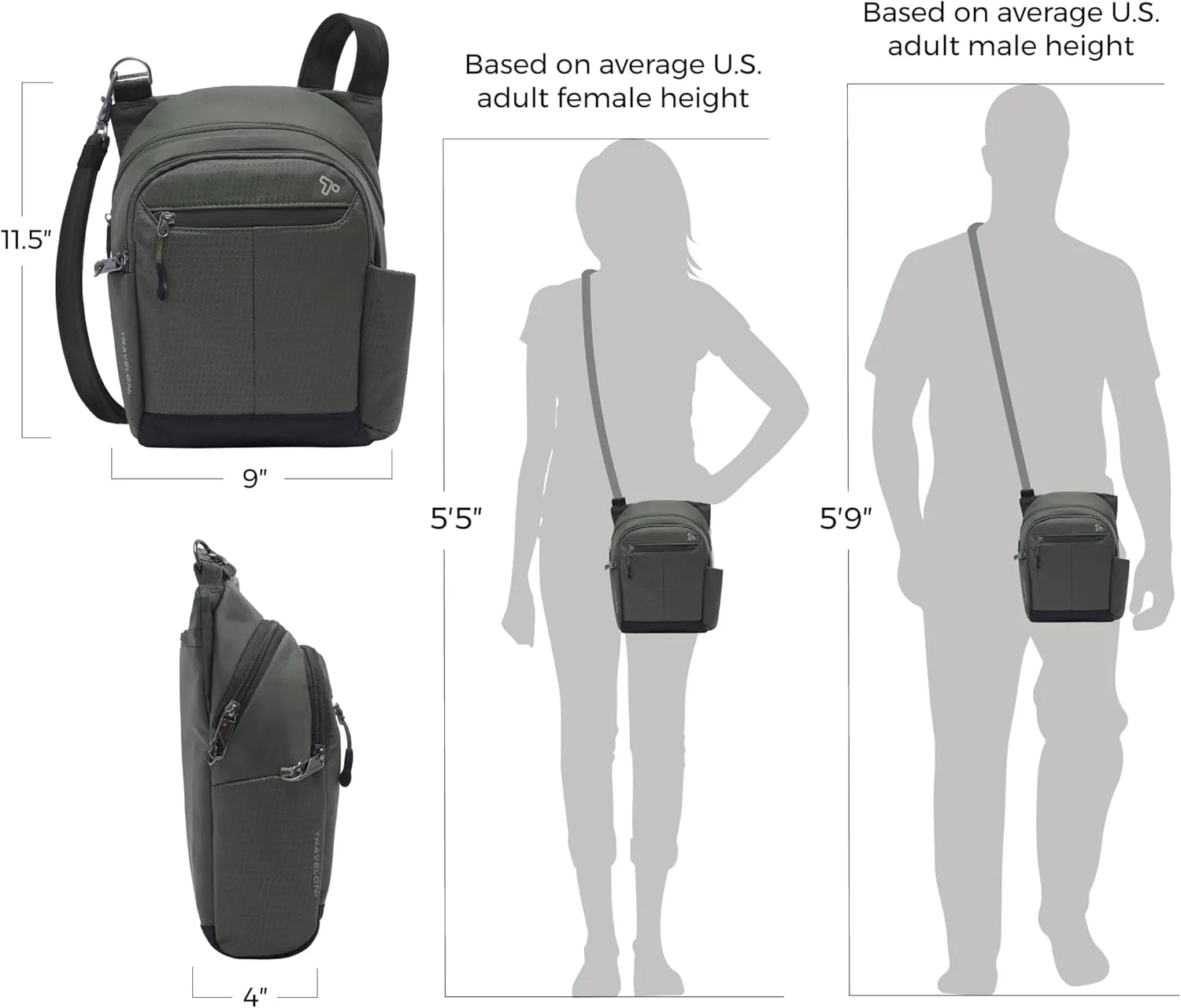 Travelon Anti-Theft Active Tour Bag