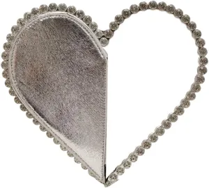 Unique Heart Designs Rhinestones Embellished Evening Bag Clutch Handbag For Cocktail Party Occasion And Dates