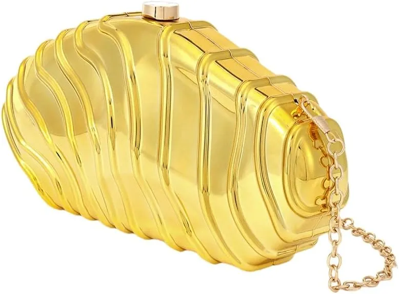 Unique Irregular Shell Acrylic Clutch Bag For Wedding And Evening Parties Shoulder Crossobdy Purse Party Handbag