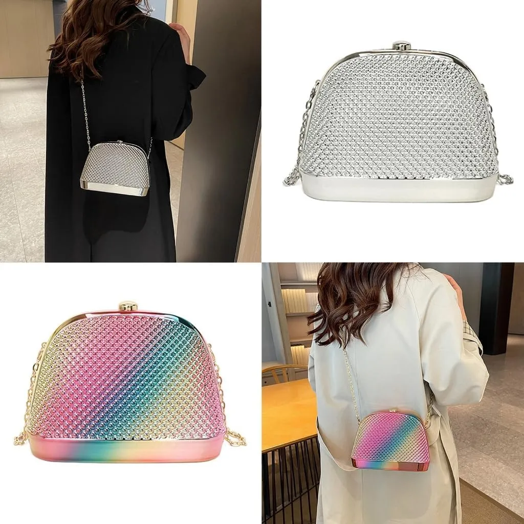 Unique Shell Shaped Acrylic Clutch Bag For Wedding And Evening Parties Shoulder Crossobdy Purse Party Handbag