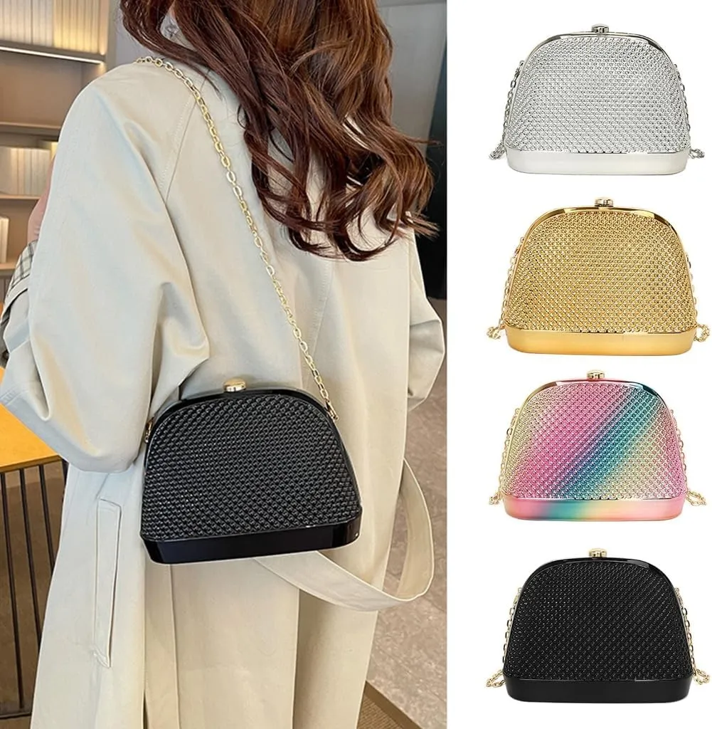 Unique Shell Shaped Acrylic Clutch Bag For Wedding And Evening Parties Shoulder Crossobdy Purse Party Handbag