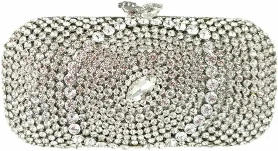 Unique Women Evil Eye Clutch Diamonds Purse Crystal Clutch Purse Rhinestone Evening Bag for Prom Wedding