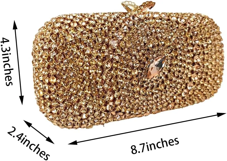 Unique Women Evil Eye Clutch Diamonds Purse Crystal Clutch Purse Rhinestone Evening Bag for Prom Wedding